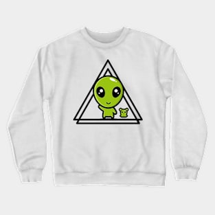 Cute alien logo products Crewneck Sweatshirt